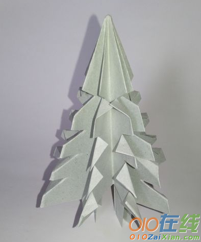 手工折纸圣诞树步骤图解