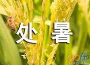 2016年處暑養生寄語