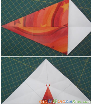 手工折纸花环制作方法