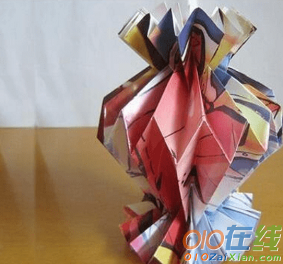 手工折纸花瓶制作方法