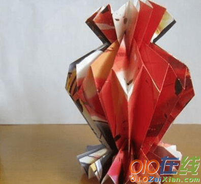 手工折纸花瓶制作方法