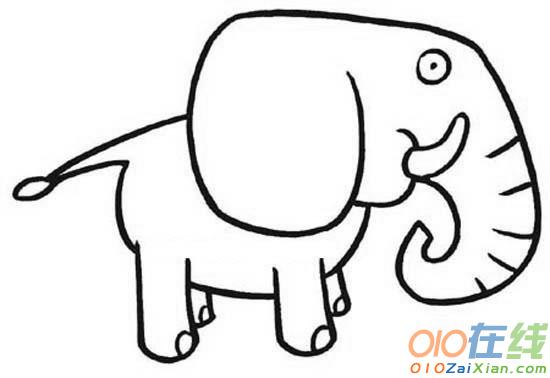 大象的简笔画图片