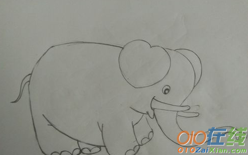 大象的简笔画图片步骤