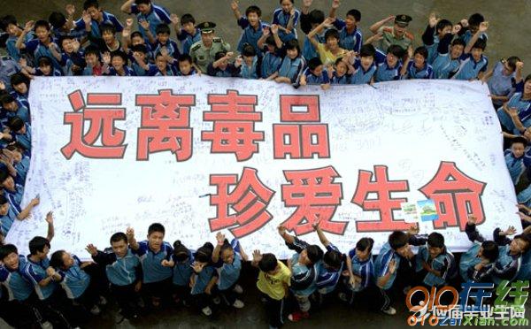 学校国际禁毒日宣传标语