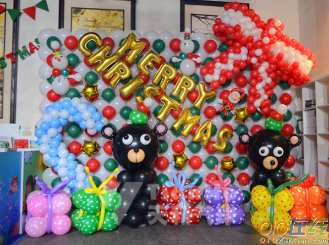 圣诞节气球装饰图片
