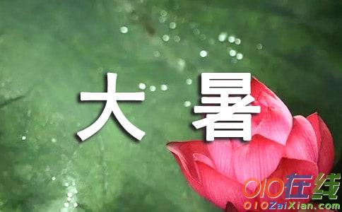 大暑节气的祝福语