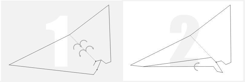 冲浪纸飞机的折法图解「详细」