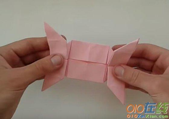 手工折纸糖果盒子图解