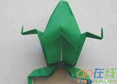 青蛙简单立体折纸图解