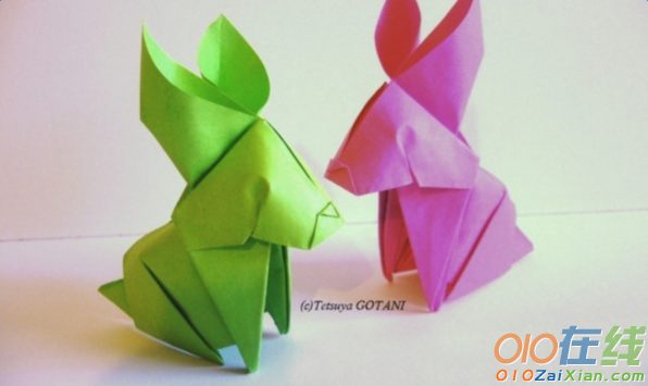 折纸立体兔子图解法