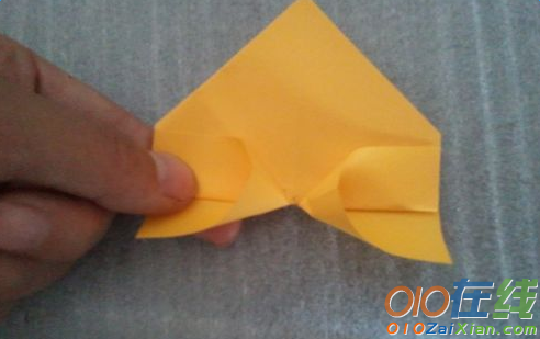 心形书角折纸方法