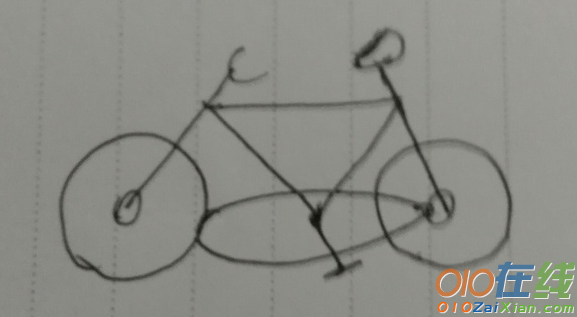 自行车卡通图片简笔画画法