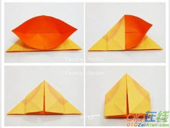 爱心折纸的折法教程
