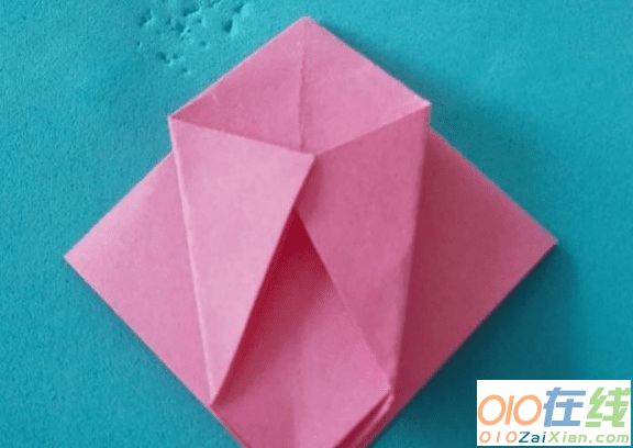 简单玫瑰花折纸图解步骤图解法