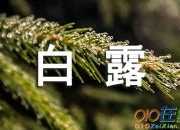 二十四節(jié)氣之白露節(jié)氣簡(jiǎn)介