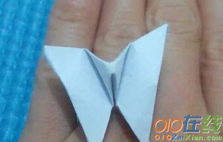 蝴蝶戒指折纸图解