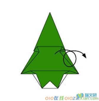 立体圣诞树的折纸教程