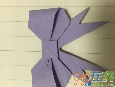 蝴蝶结折纸图解步骤
