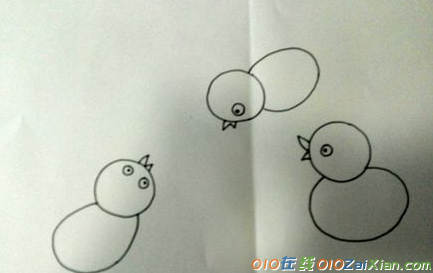 小鸡卡通图片简笔画