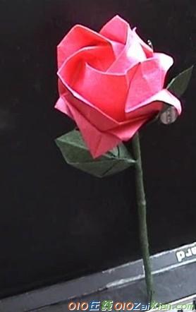 玫瑰花的折法图解