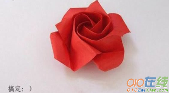 简易玫瑰花的折法图解