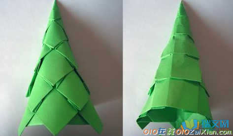 立体圣诞树折纸图解