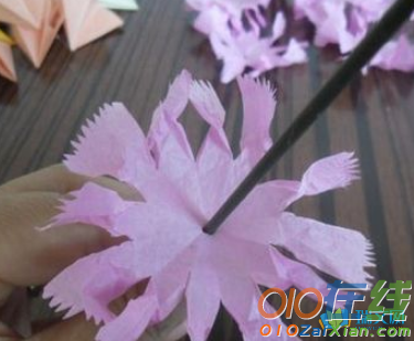 折纸花康乃馨的折法图片图解