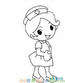 护士卡通简笔画图片