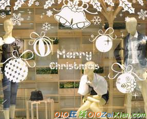 圣诞节橱窗装饰图片