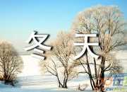 描寫冬天的四字詞語加句子