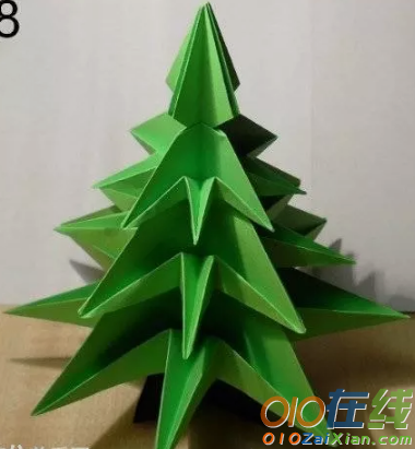 立体圣诞树折纸教程