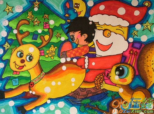 圣诞节图片儿童画