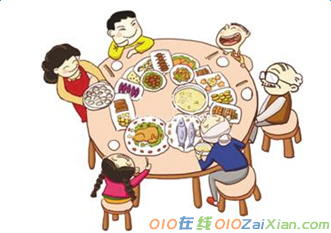 春节吃年夜饭的图片