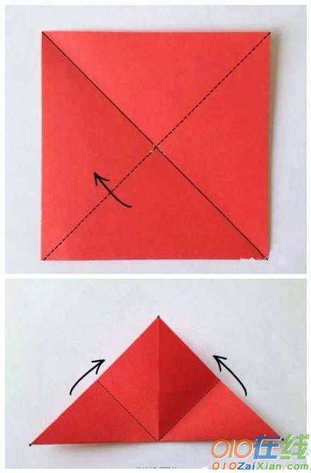 康乃馨手工折纸教程