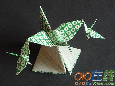 折千纸鹤的教程图解