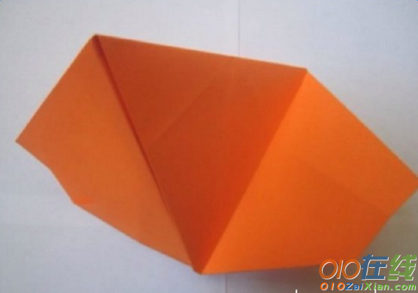 简洁花球的折纸过程
