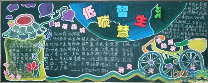 小学二年级环保黑板报