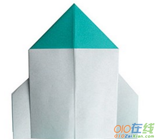 简单折纸火箭的手工折纸教程