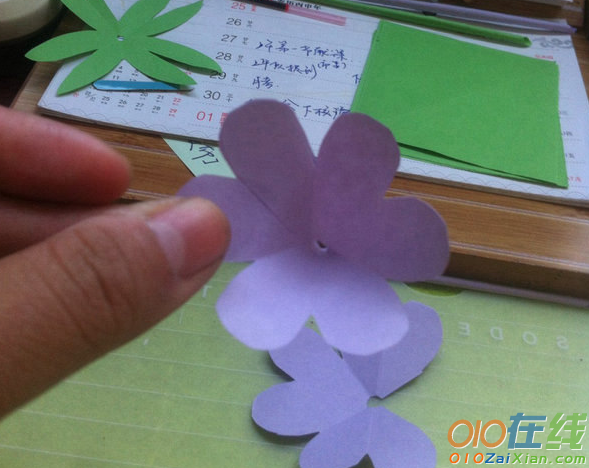 立体纸花的折纸教程