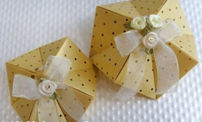 精美的八角礼物包装盒折纸教程