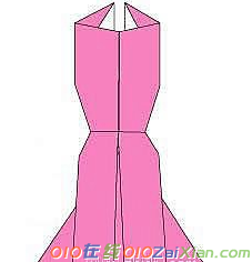 一款漂亮的裙子手工折纸方法