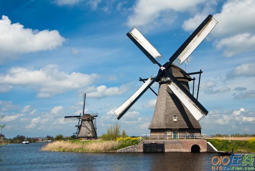 荷兰风车景色图片