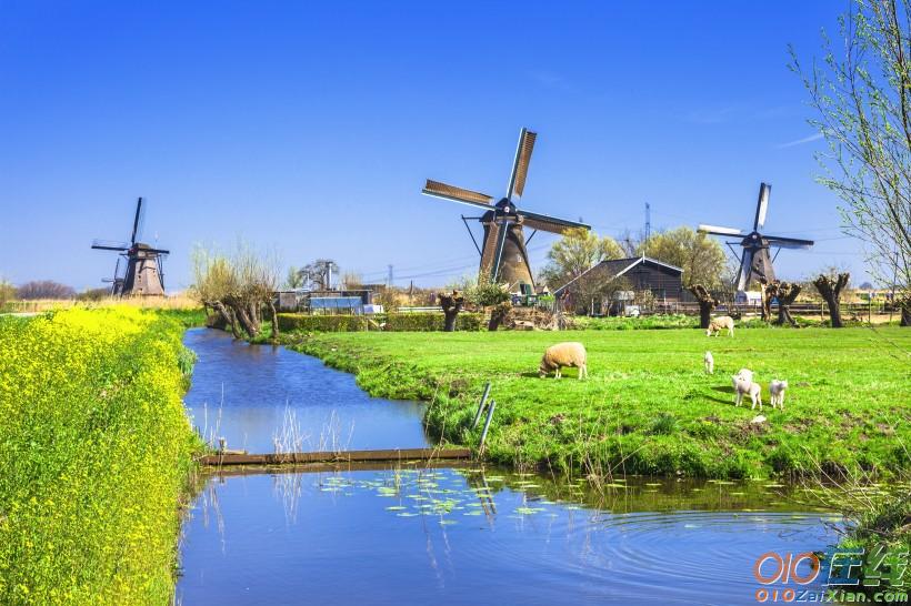 荷兰风车景色图片