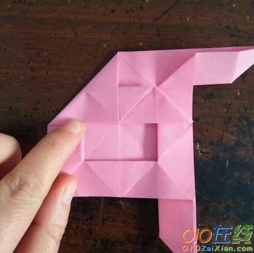 超简单的玫瑰花折纸方法