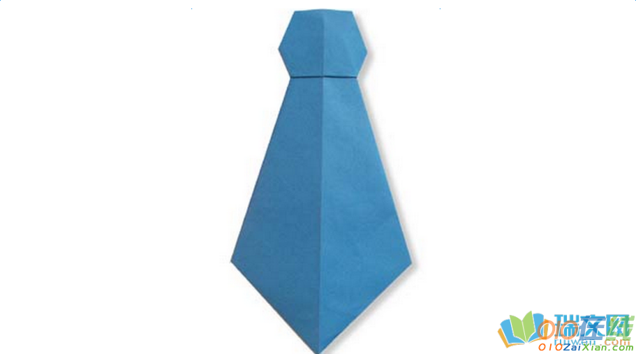 领带的折纸步骤图片