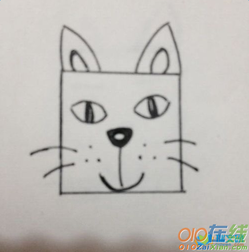 小猫的卡通图片简笔画