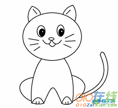 小猫咪卡通图片简笔画