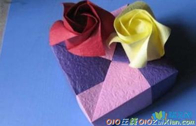 玫瑰花的折纸步骤