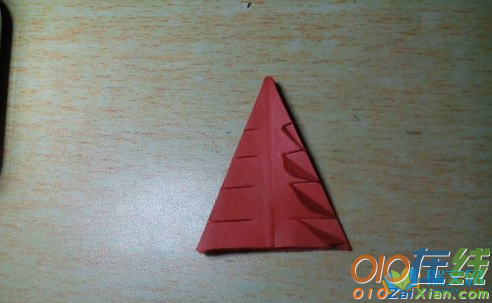 最简单圣诞树折纸图解
