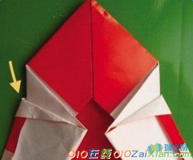 折纸最简单圣诞老人